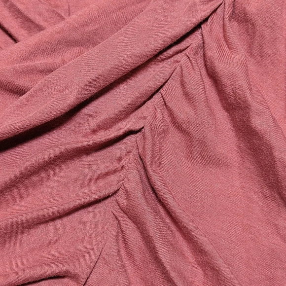 GAP Maternity Dark Dusty  Rose Dress Rouched Sides Woman's Large - Picture 4 of 6